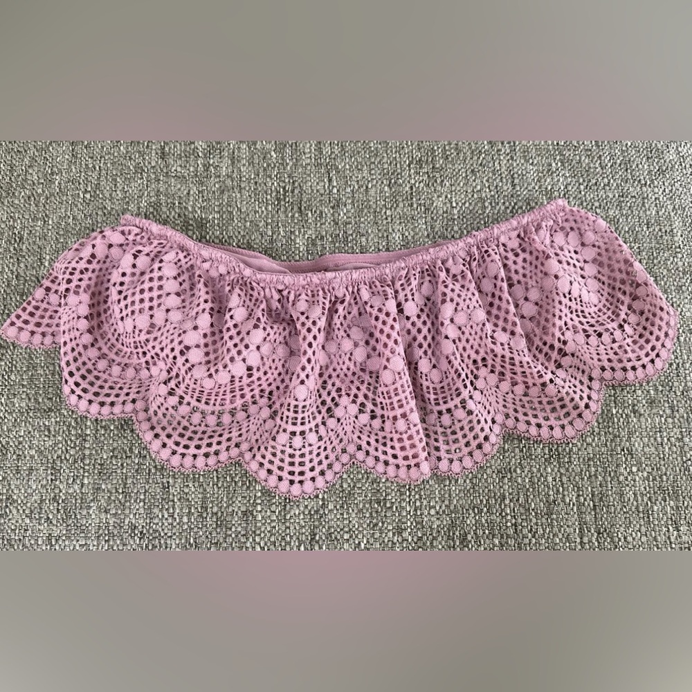 NWOT Victoria's Secret Mauve Crochet Lace Bandeau